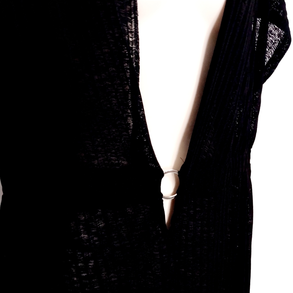 🔵BOGO FREE🔵 PortoCruz Swim Coverup Black Dress Sz 1X - Picture 2 of 6